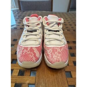 Size 9.5W/8M  - Jordan 11 Retro Low Pink Snakeskin No Box